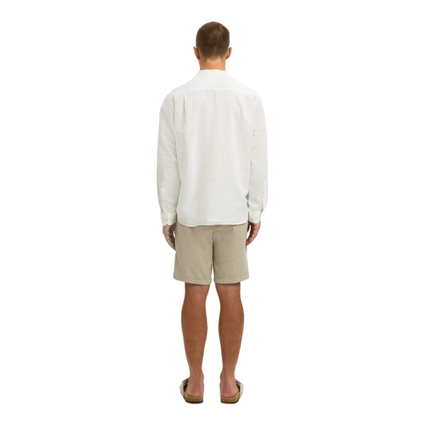 Selected Reg Clay Linen Blend Long Sleeve Shirt
