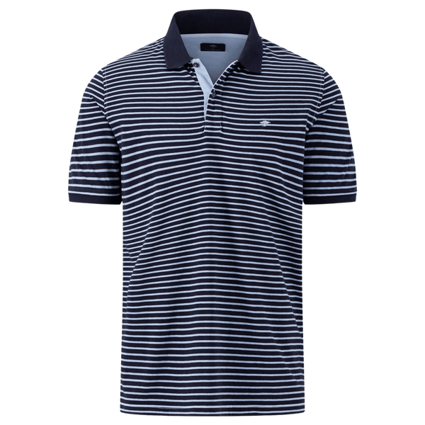 Fynch-Hatton Striped Jersey Polo Shirt for Men