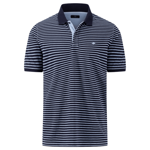 Fynch-Hatton Striped Jersey Polo Shirt