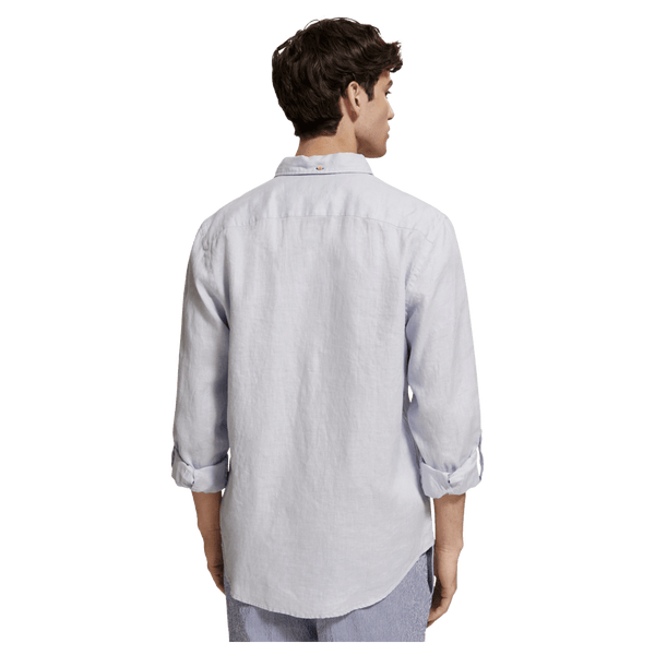 Scotch & Soda Linen Shirt With Roll Up for Men