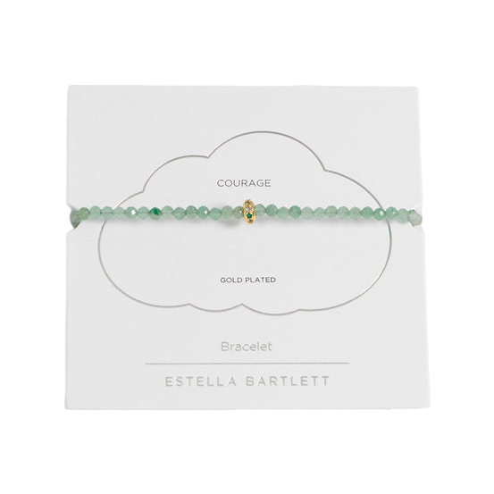Estella Bartlett Aventurine Cz Disc Amelia Bracelet
