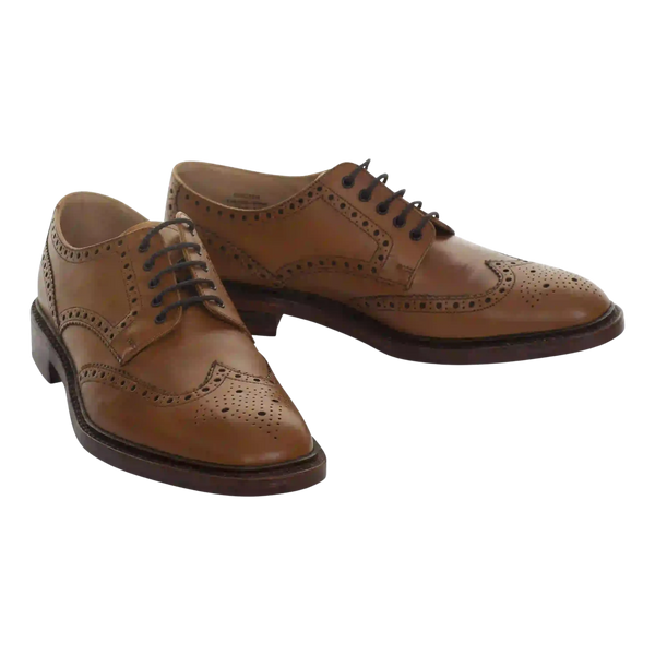 Loake Chester Full Brogue Shoes for Men in Tan