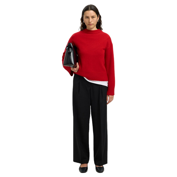Selected Slfcille Ls Knit O-neck