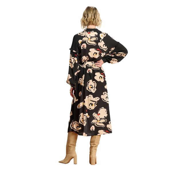 POM Amsterdam Flower Glory Button Front Dress