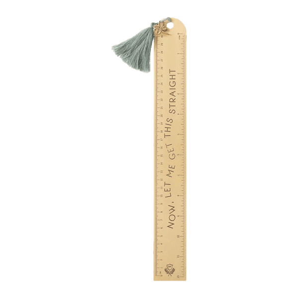 Designworks Ink Let Me Get This Straight 30cm Metal Ruler