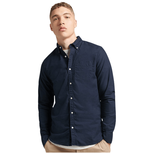 Superdry Organic Cotton Long Sleeve Oxford Shirt