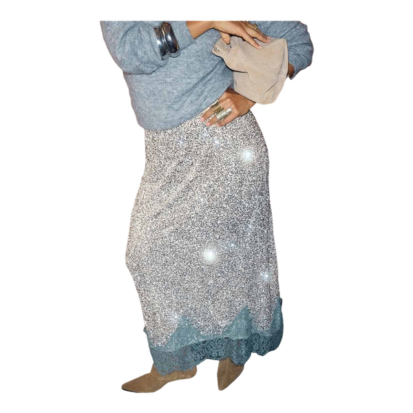Never Fully Dressed Sequin Midi Maeva Skirt
