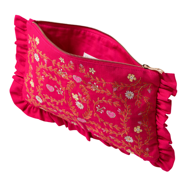 Elizabeth Scarlett Mediterranean Garden Cotton Everyday Pouch