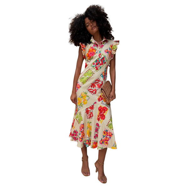 Never Fully Dressed Fruit Sticker Remi Dress