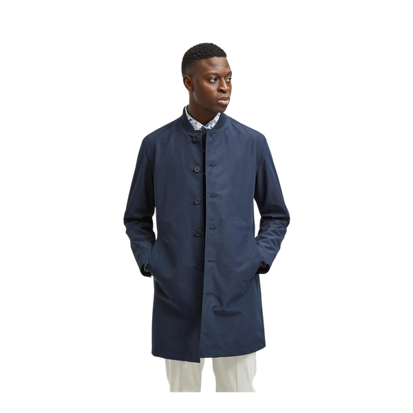 Selected Ricky Rib Collar Overcoat for Men