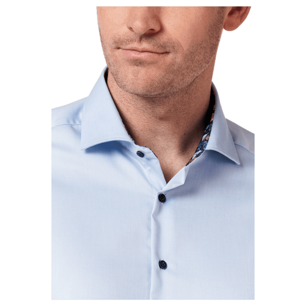 Giordano Superfine Twill Long Sleeve Shirt With Trim