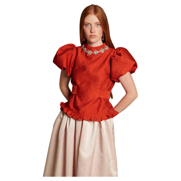 Sister Jane Narrative Jacquard Top