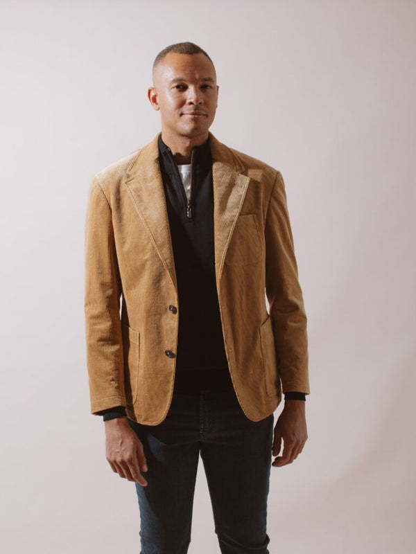 William David Bergholt 3 Button Cord Jacket