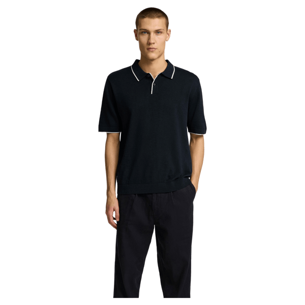 Selected Mattis Short Sleeve Knit Sun Polo