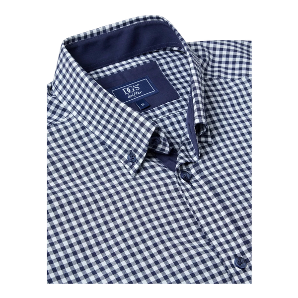 DG's Drifter Gingham Long Sleeve Button Down Shirt