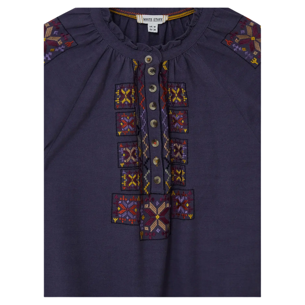 White Stuff Frida Embroidered Blouse