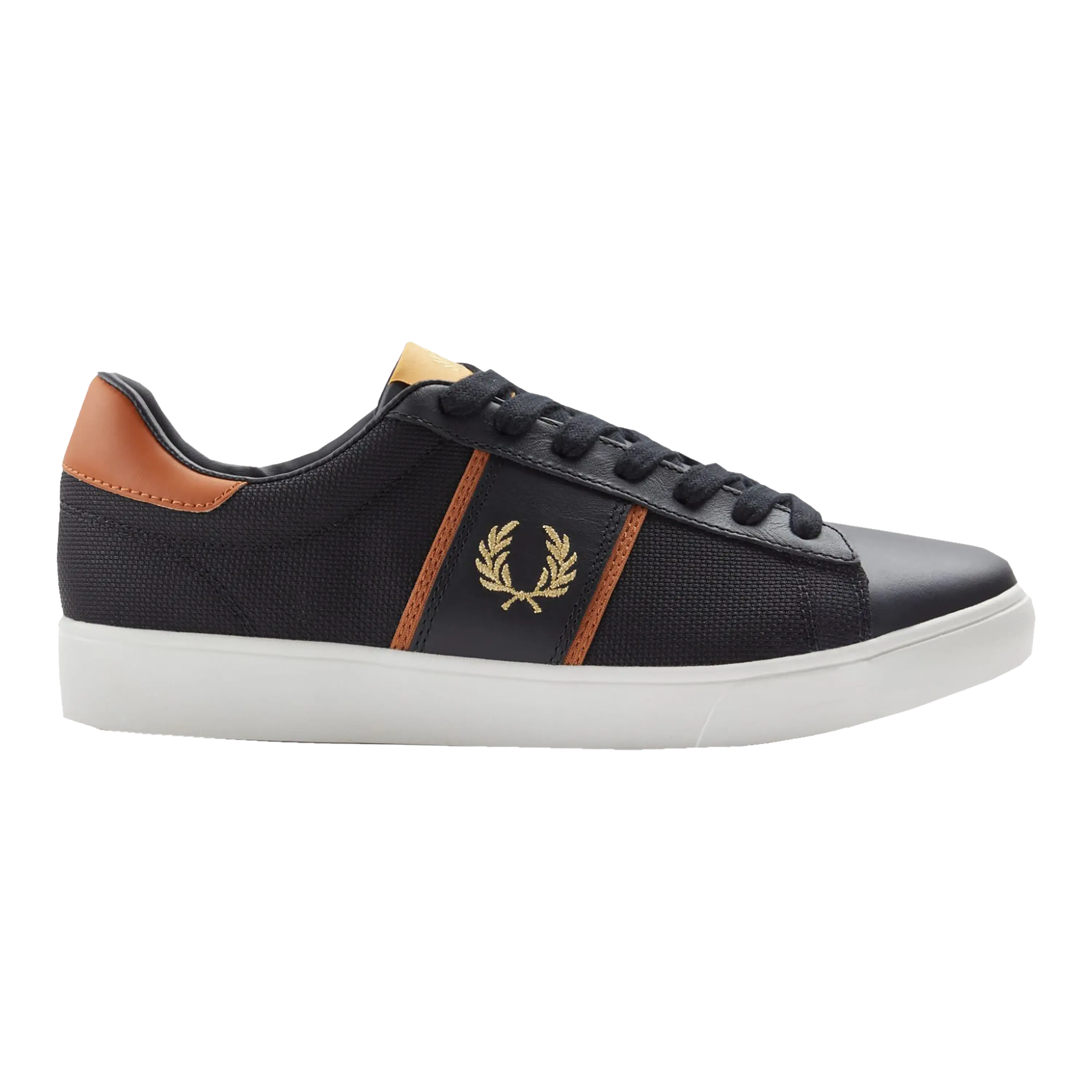 Fred perry black plimsolls outlet