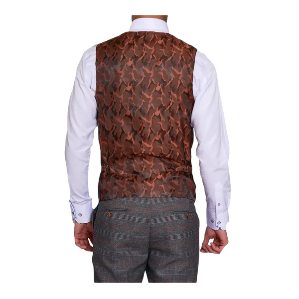 Marc Darcy Jenson Check Waistcoat for Men