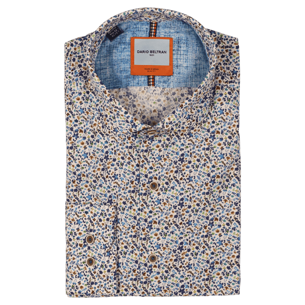 Dario Beltran Genave Floral Print Long Sleeve Shirt
