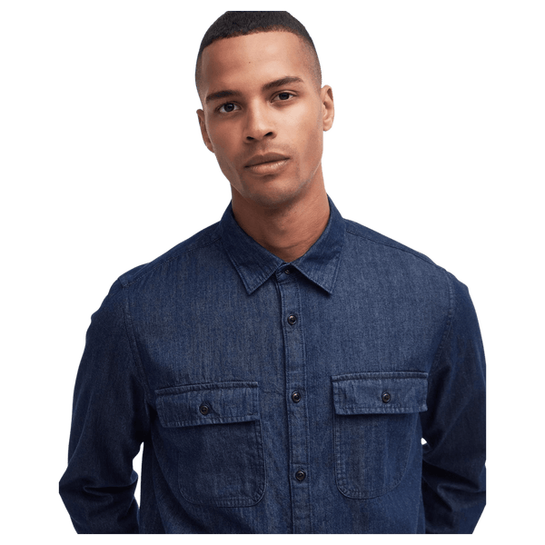 Barbour International Dalston Denim Long Sleeve Shirt for Men