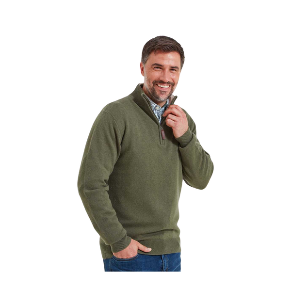 Schöffel Lambswool 1/4 Zip Jumper for Men