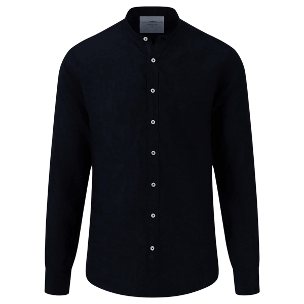 Fynch-Hatton Collarless Linen Shirt