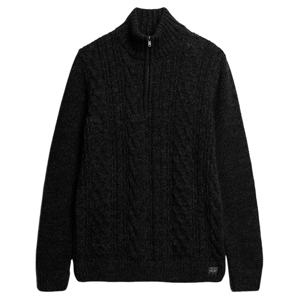 Superdry Jacob Cable Knit 1/4 Zip