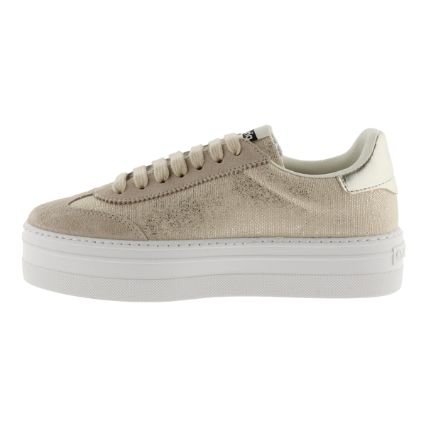 Victoria Barcelona Ciclista Metallic Canvas & Suede Lona Trainers