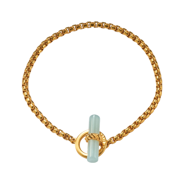 Katie Loxton Azura Waterproof Gold T-bar Bracelet