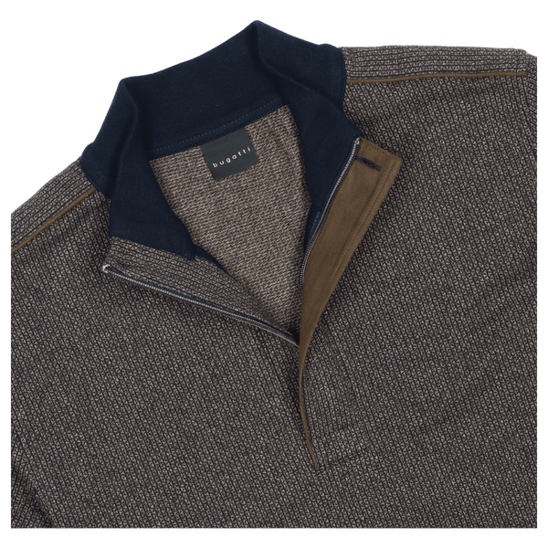 Bugatti Trim Detail 1/4 Zip Sweatshirt