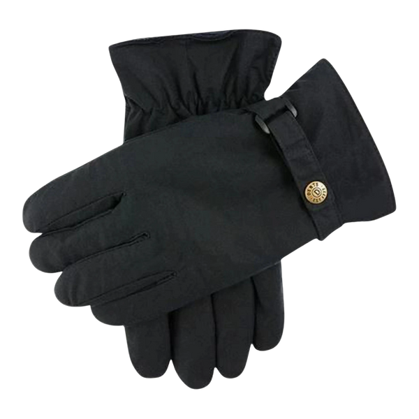 Dents Exmoor Waxed Cotton Glove for Men in Navy