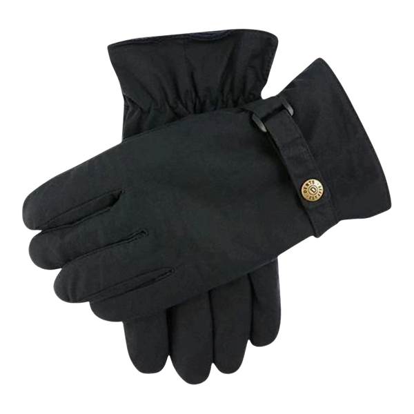 Dents Exmoor Waxed Cotton Glove in Navy