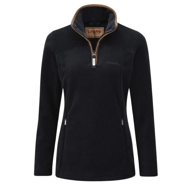 Schoffel Tilton 1/4 Zip Fleece Top for Women in Navy