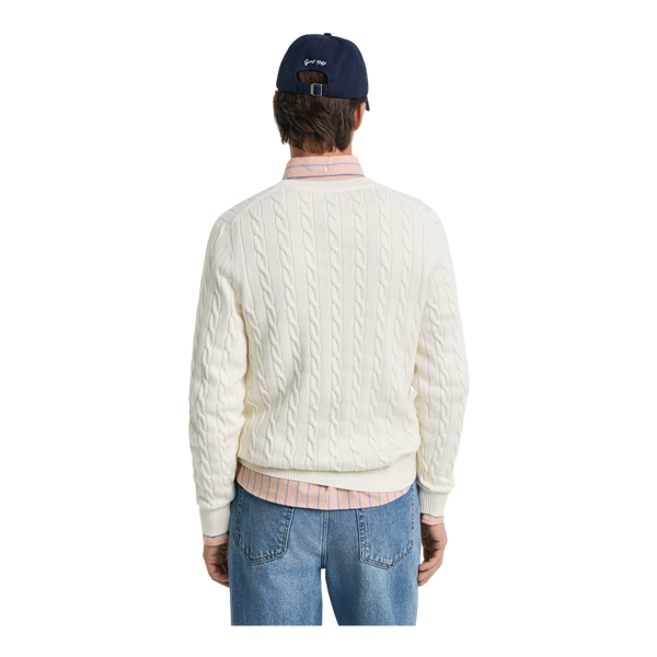 GANT Cotton Cable Knit Crew Neck
