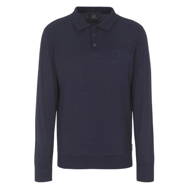 Armani Exchange Long Sleeve Polo Shirt