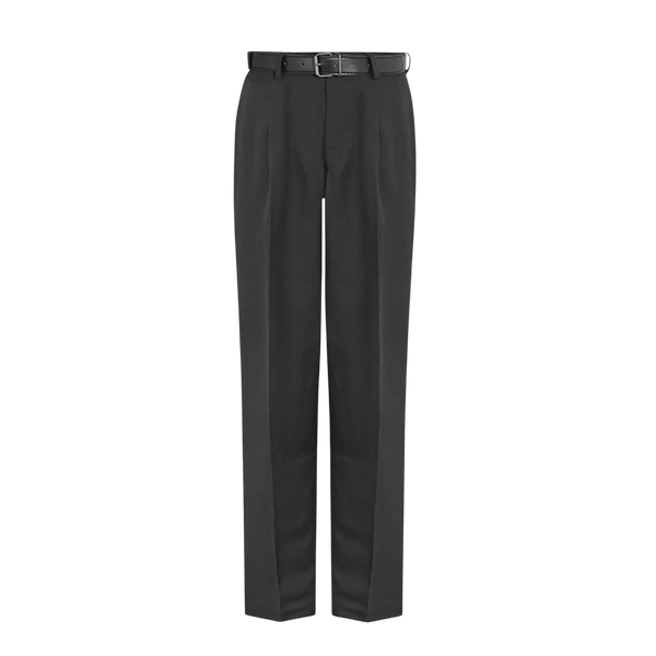 Senior Boys Pleated Trousers in Black