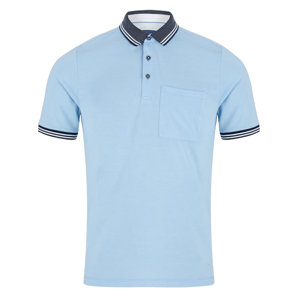 Daniel Grahame Collar & Cuff Tipped Polo for Men