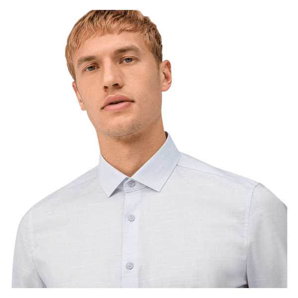 Olymp Linen Look Long Sleeve Formal Shirt