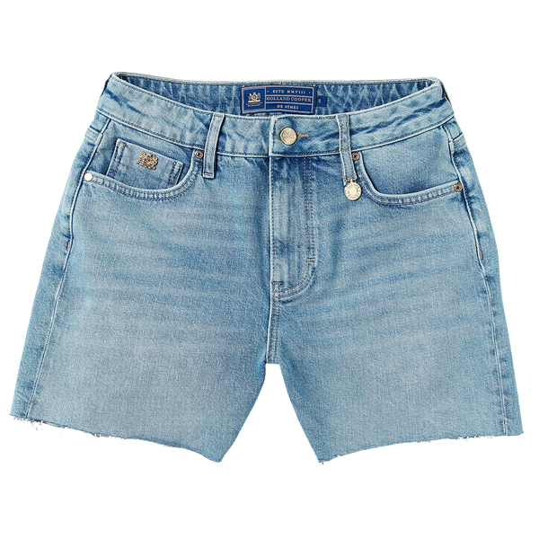 Holland Cooper High-Rise Denim Shorts