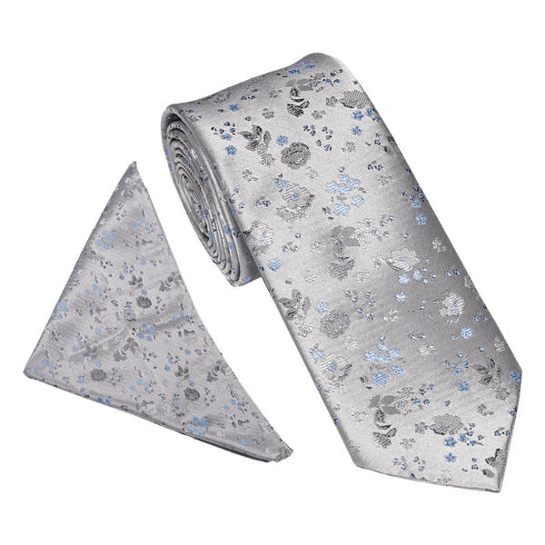 William Turner Occasion Woven Floral Tie and Pocket Square Set