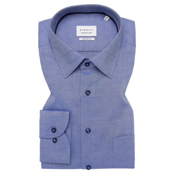 Eterna Modern Fit Textured Shirt