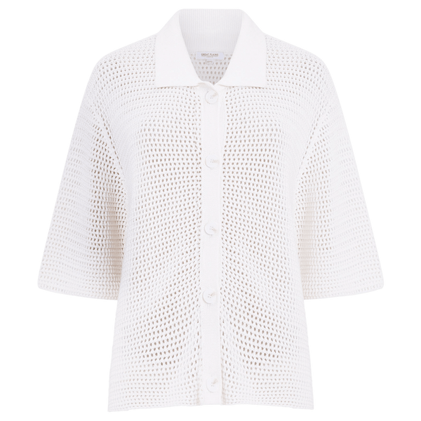 Great Plains Cotton Texture Knit Button Down Jumper for Women