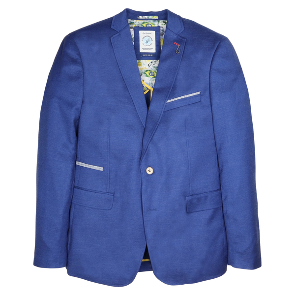 A Fish Named Fred Linen Look Trim Blazer