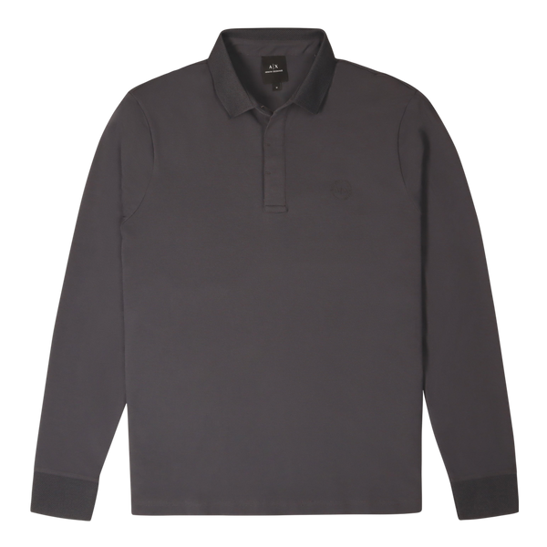 Armani Exchange Slim Fit Long Sleeve Polo Shirt