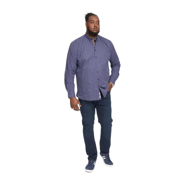 Duke Valence Micro Print Long Sleeve Shirt for Men