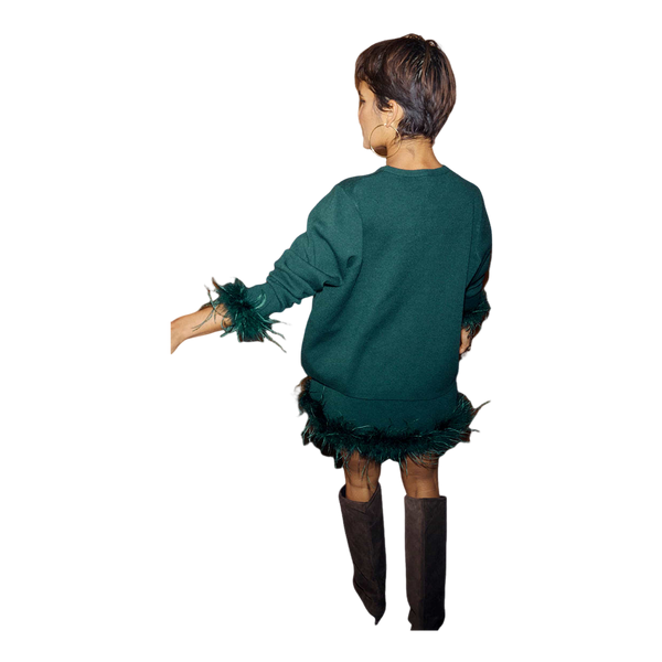 Never Fully Dressed Jamie Jumper With Feather Trim