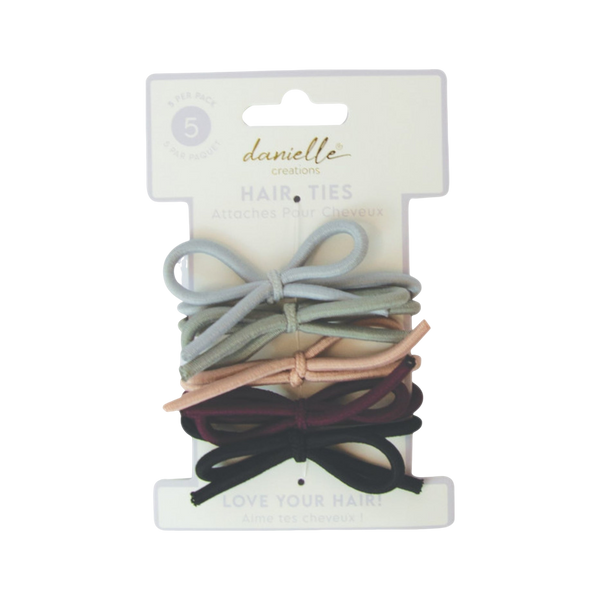 Danielle Creations Bow Hair Ties - 5 Pieces
