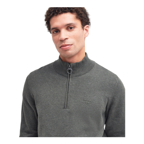 Barbour Cotton Half Zip Knitted Jumper