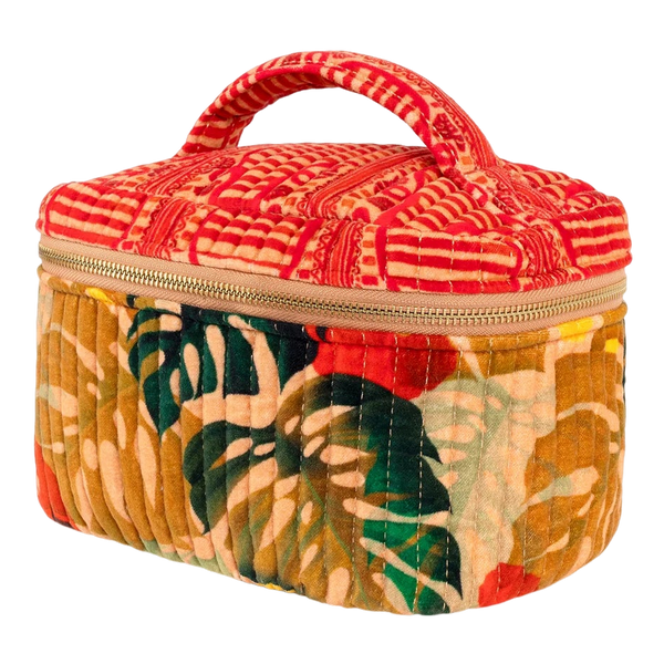Powder Quilted Velvet Vanity Case