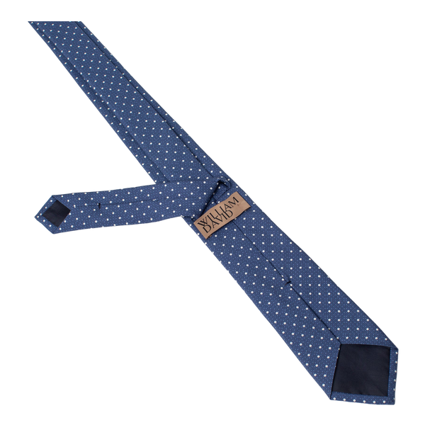 William David Textured Spot Printed Tie